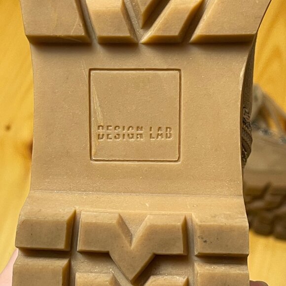 NWOB Design Lab Womens Indy Lace-Up  Faux Shearling Lined Boots Size 9 Tan New - Picture 6 of 8